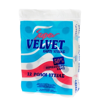 Χαρτί υγείας super 2φυλλο 150gr 12ρολ