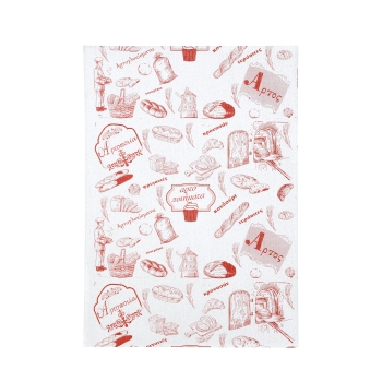 Χαρτί περιτυλίγματος αφής τυπωμένο bakery 35*50
