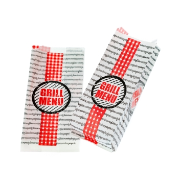 Σακούλα βεζιταλ τυπωμένη grill menu 9*27cm