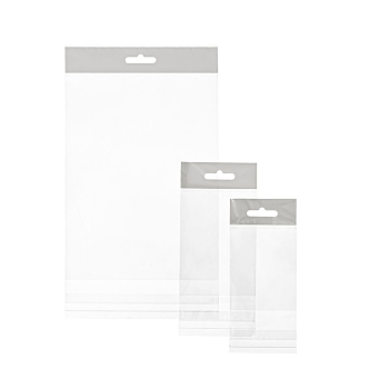 Σακουλάκι πολυπροπυλενίου με αυτοκόλλητο κλείσιμο & τρύπα 6,5*8cm (100αδα)