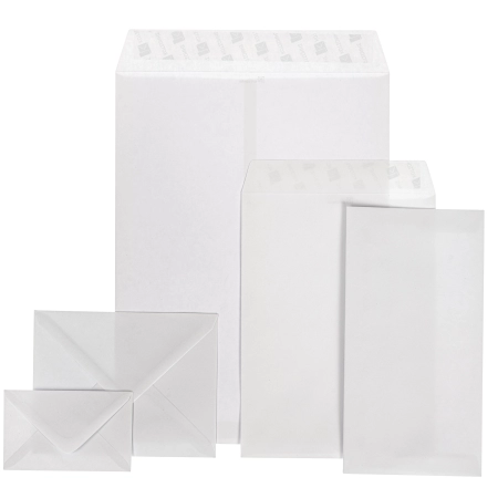 Φάκελος λευκός 11,4*22,3cm αυτοκόλλητος