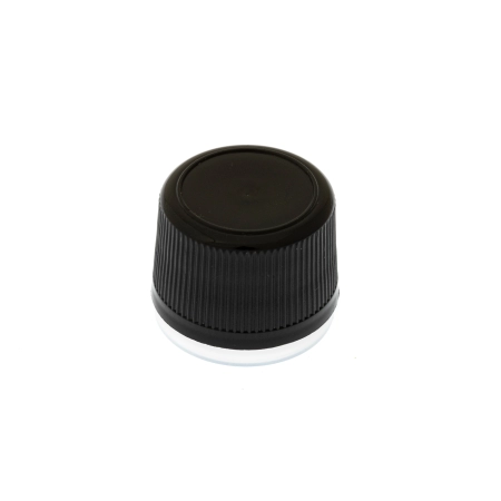 Πώμα προβιδωμένο πλαστικό 18*13mm μαύρο ασφαλείας