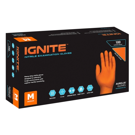 Γάντια Νιτριλίου Ignite medium 100τμχ.