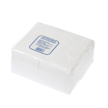 Χαρτοπετσέτες velvet λευκές 30*30cm 500φύλλα